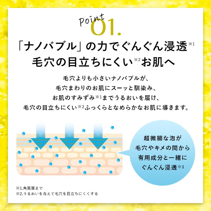 Cure Nanobubble Lotion 190ml Easy Use Pore Care with Ultra-Fine Bubbles