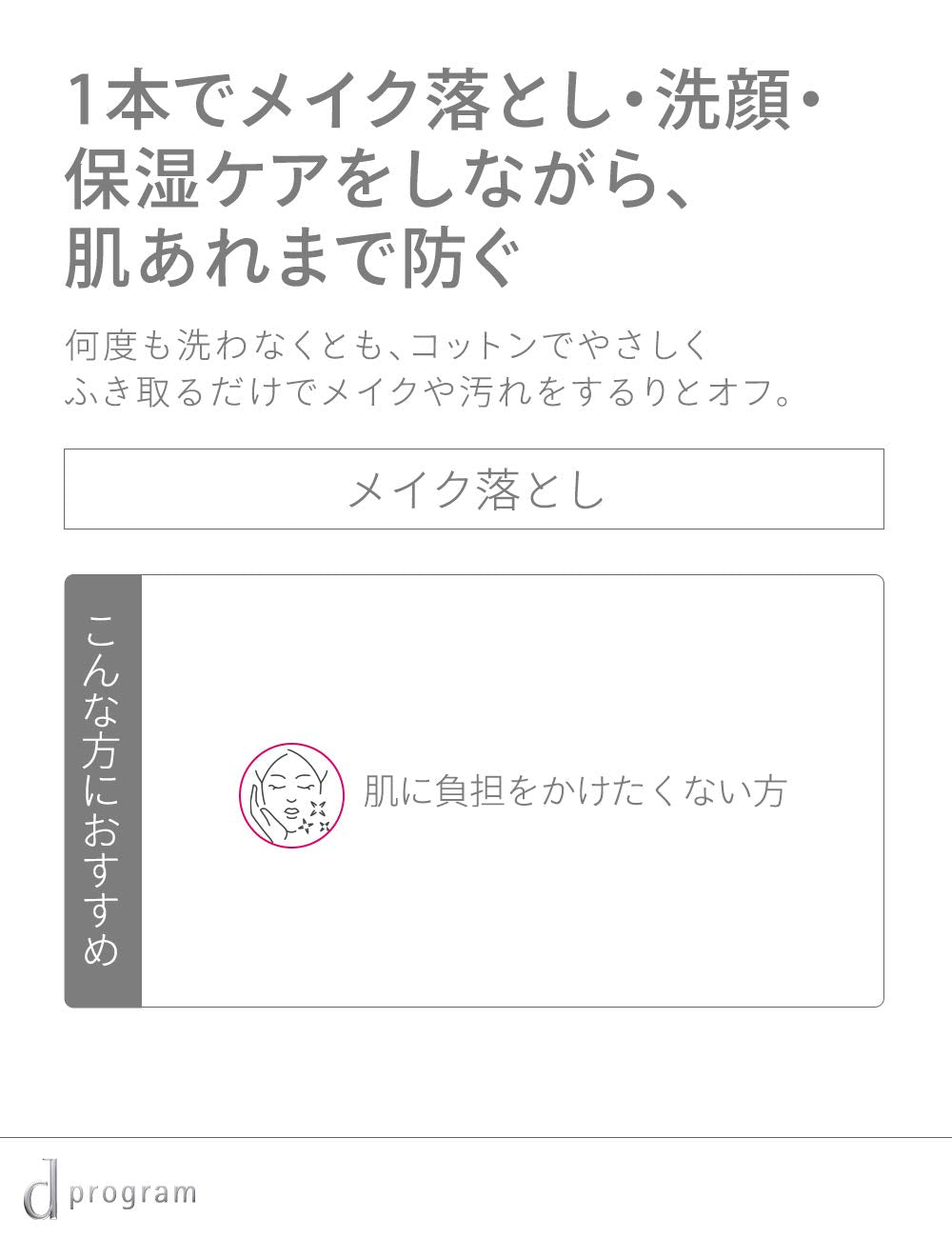 D Program Essence-In Cleansing Water 180Ml Fragrance-Free for Sensitive Skin