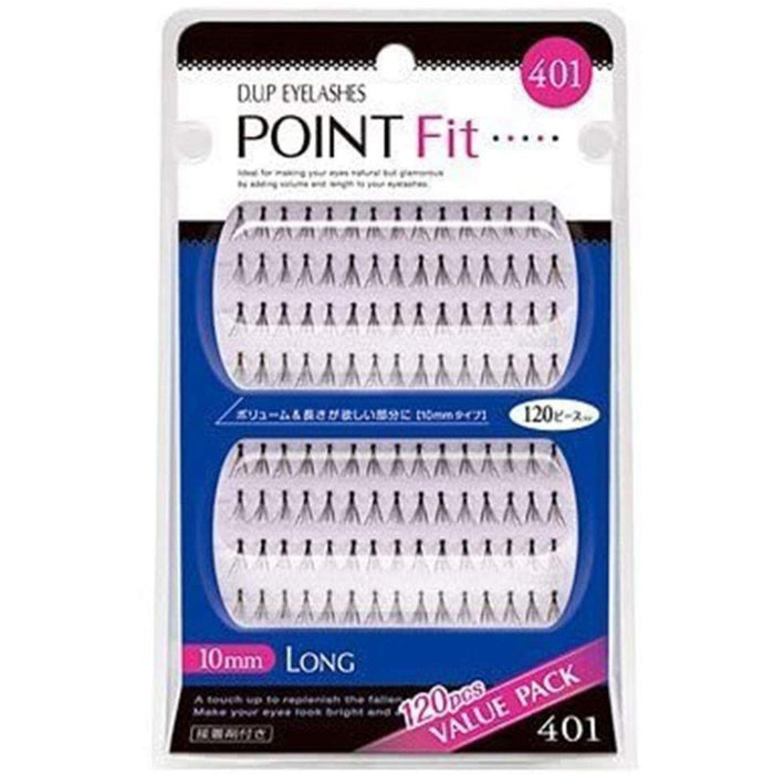 D-Up Point Fit 401 False Eyelashes Pack of 120 - Natural Look and Comfort