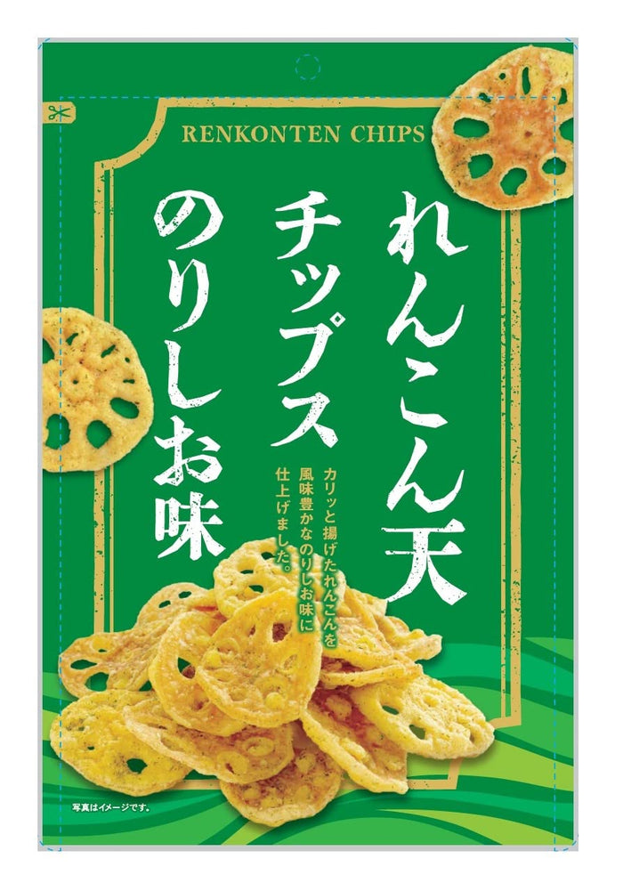 Daiko Foods Nori Renkon Chips - Salted Seaweed Lotus Root Snack 50g