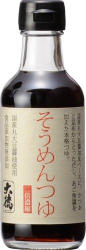 Daitoku Mentsuyu Japanese Somen Noodle Sauce 200ml Authentic Flavor