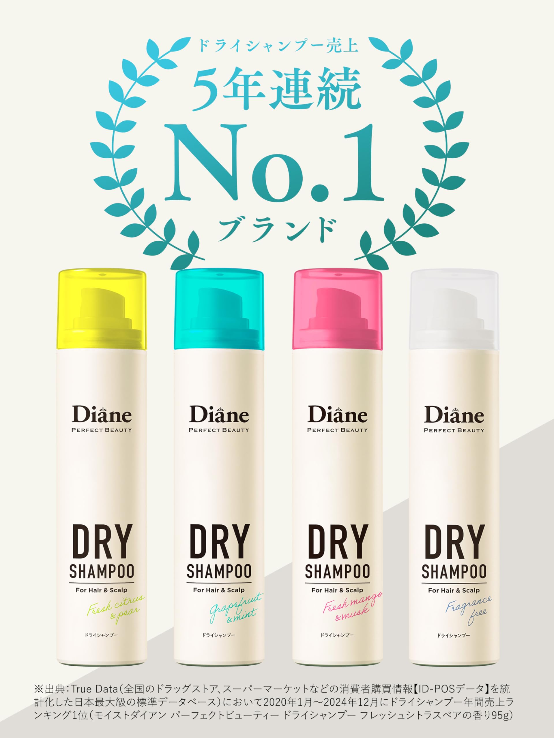 Diane Dry Shampoo Cool Fresh Citrus and Herbs 95g - Perfect Beauty