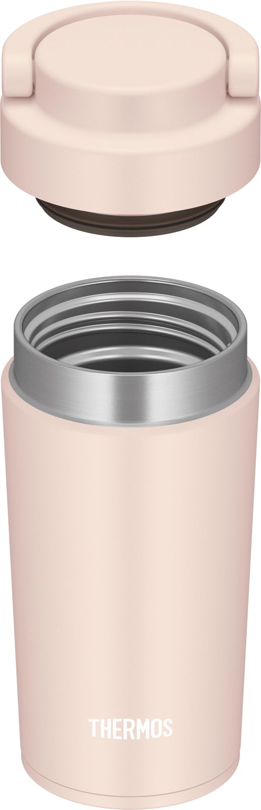 Thermos Jov-320 Bep Vacuum Insulated 320ml Water Bottle with Carry Handle Beige Pink