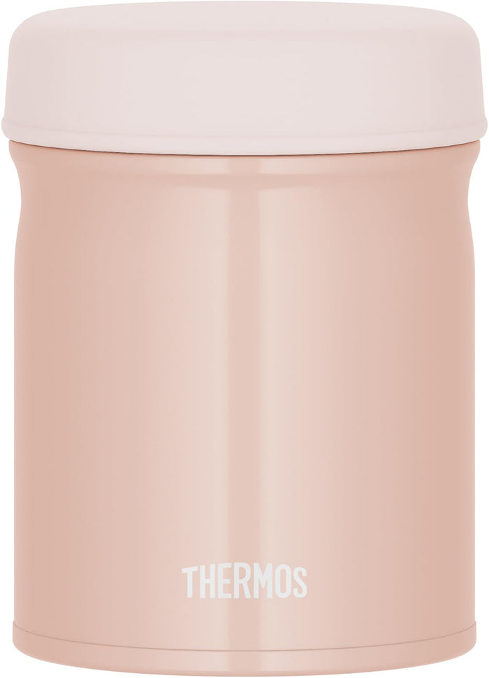 Thermos Beige Pink Vacuum Insulated Soup Jar 400ml Dishwasher-Safe Warm/Cold Jeb-400 Bep