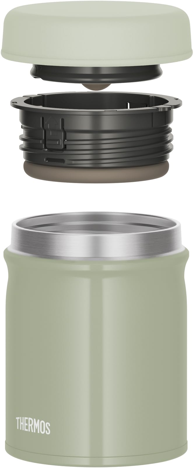 Thermos Jeb-400 Kki Vacuum Insulated Soup Jar 400ml Dishwasher-Safe Khaki