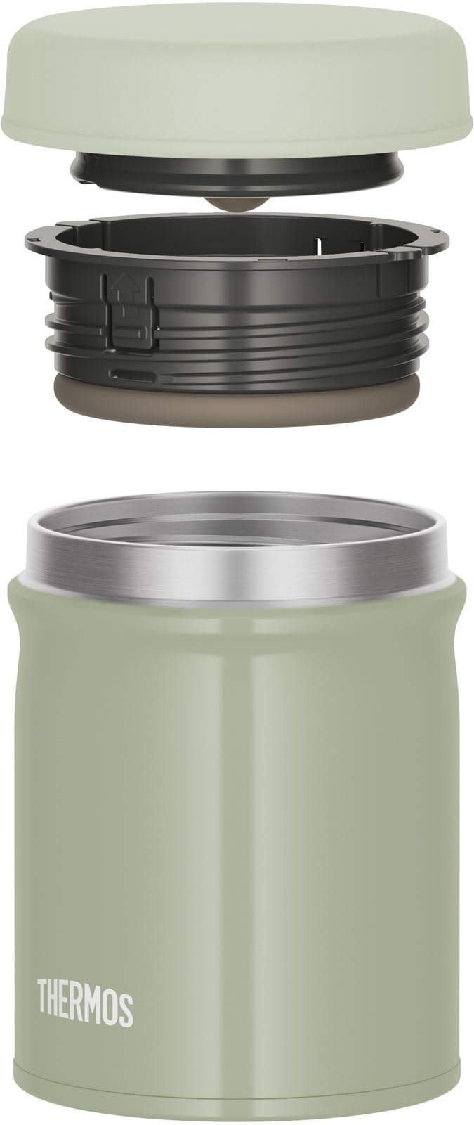 Thermos Jeb-500 Kki 500ml Vacuum Insulated Soup Jar in Khaki Dishwasher Safe and Easy to Clean