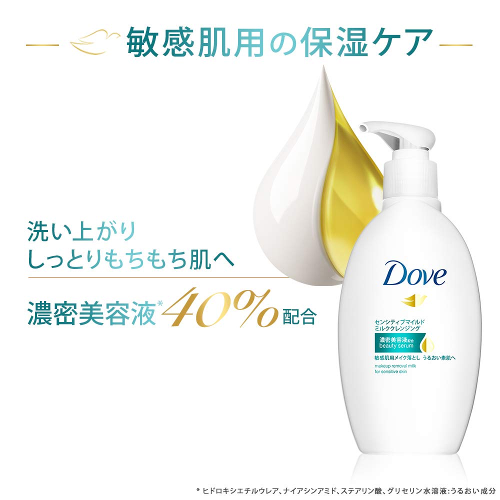 Dove Sensitive Mild Milk Cleanser 195ml Gentle Skincare Solution