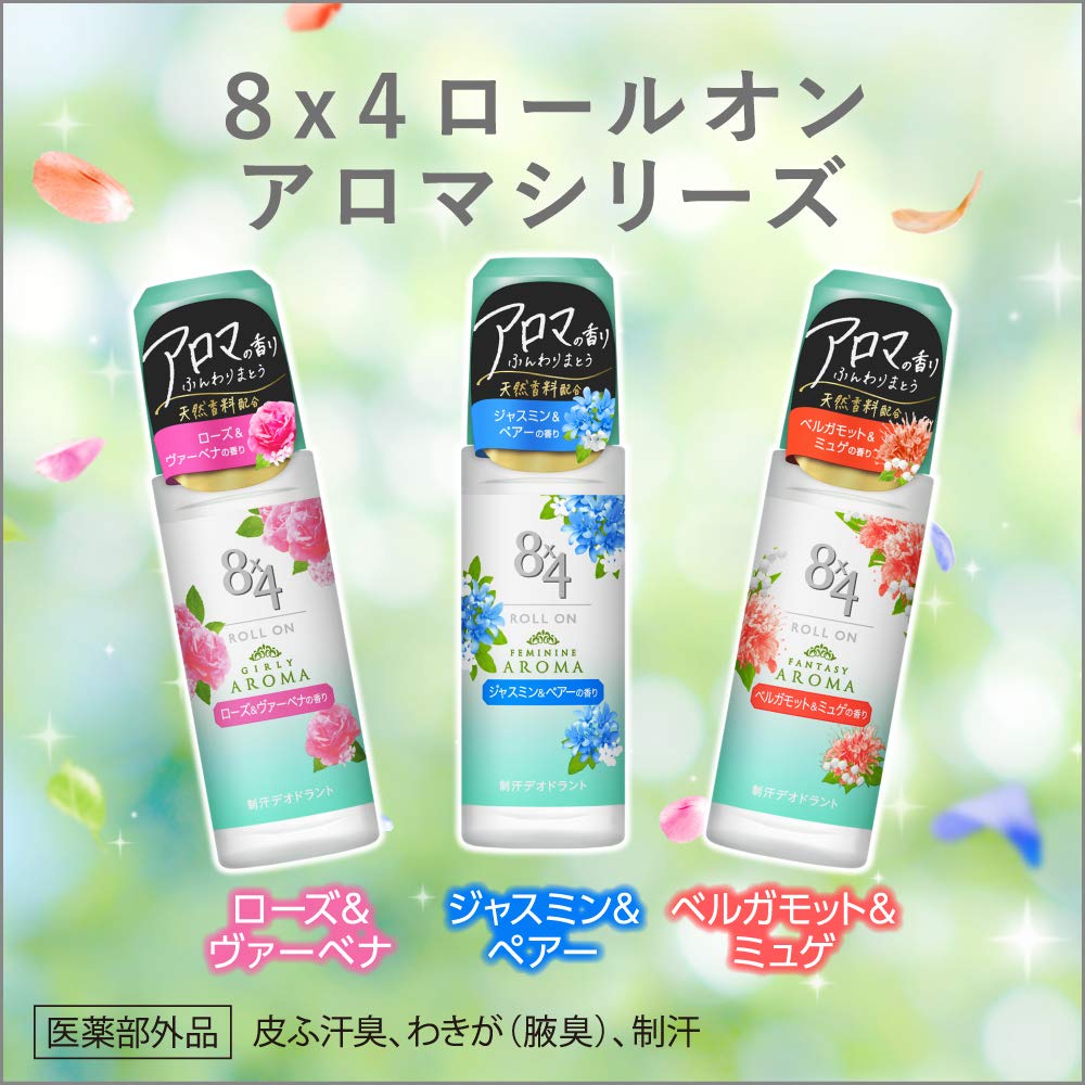 Eight Four Roll-On Deodorant Rose Verbena Scent 45ml Quasi-Drug