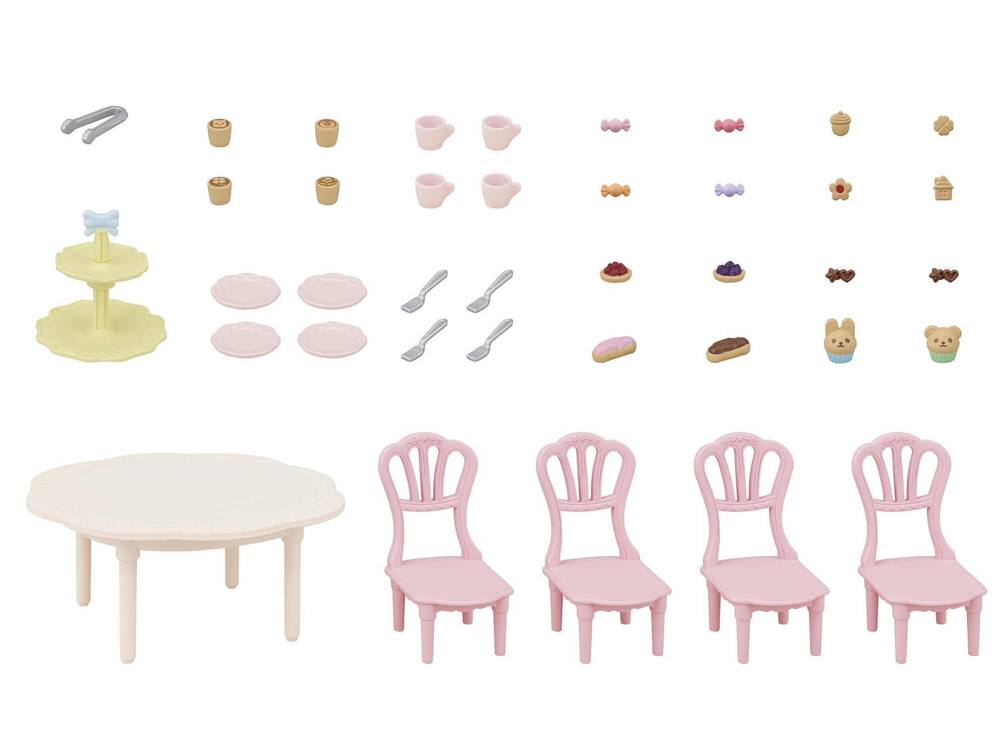Epoch Sylvanian Families Sweets Party Set Furniture Ka-426 Multicolor