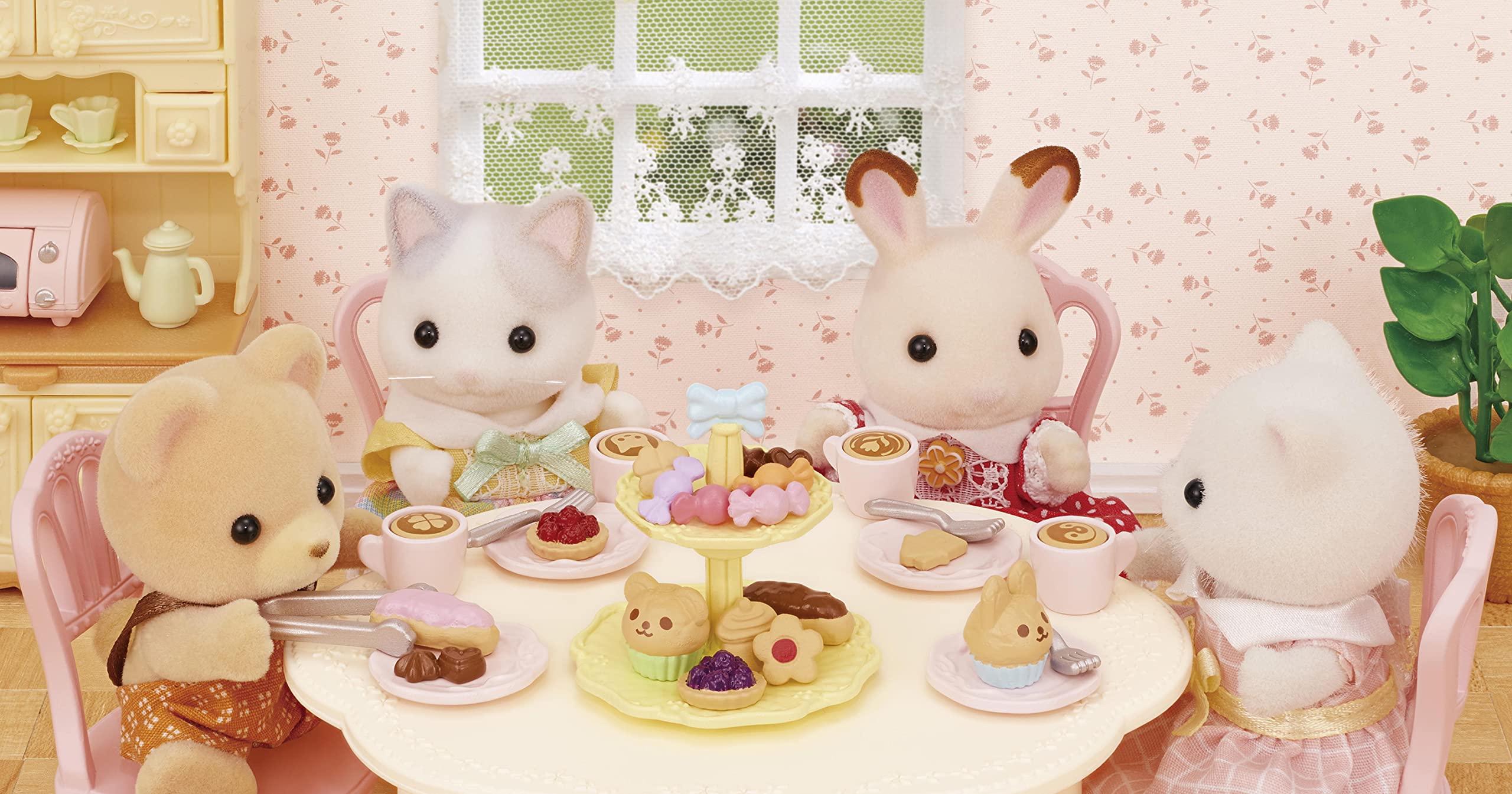 Epoch Sylvanian Families Sweets Party Set Furniture Ka-426 Multicolor