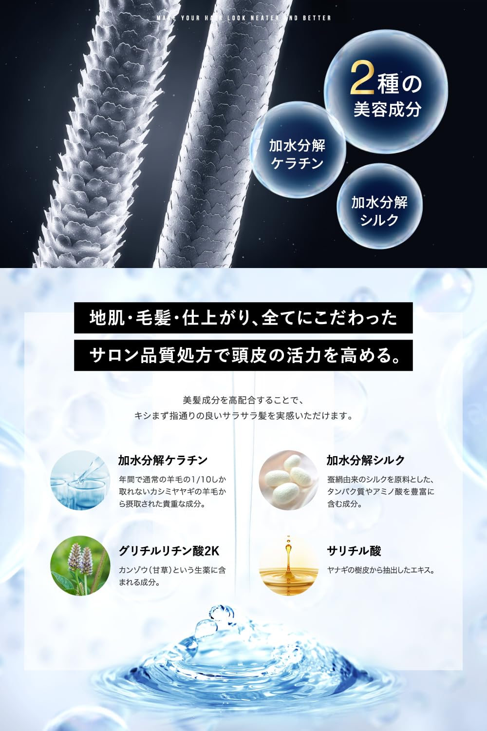 Everskin Scalp Conditioner 300ml Hair Growth Treatment for Men Made in Japan