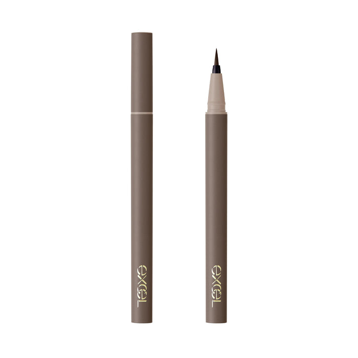 Excel Mellow Shade Liquid Liner ML02 Mocha Greige Long-Lasting Eyeliner