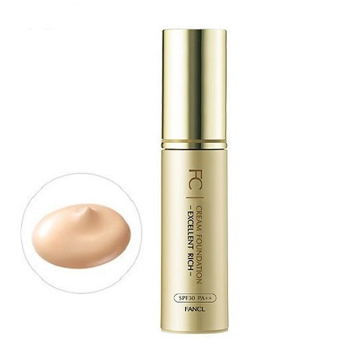 Fancl Cream Foundation Excellent Rich SPF30 PA++ 20g Beige Coverage