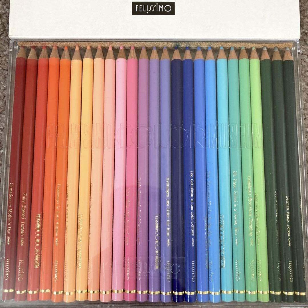 Felissimo Color Museum Colored Pencils Set 75 Vibrant Colors