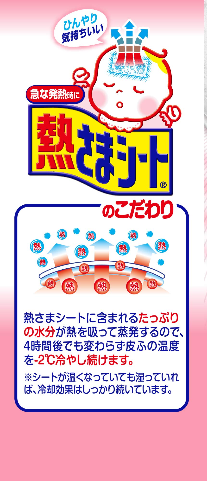 Heat Relief Sheet Fever Cooling Sheets for Babies 12 Sheets Gentle on Skin