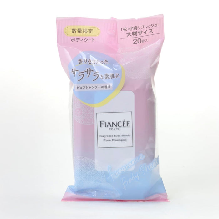 Fiancee Fragrance Body Sheet Pure Shampoo Scent Pack of 20 Sheets