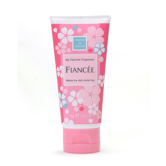 Fiancee Sakura Scent Hand Cream 50g - Moisturizing & Soothing for Dry Skin