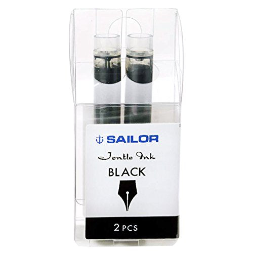 Sailor Fountain Pen with 2 Bottles Black Cartridge Ink - 5 Pieces X 2 Set 13-0105-120
