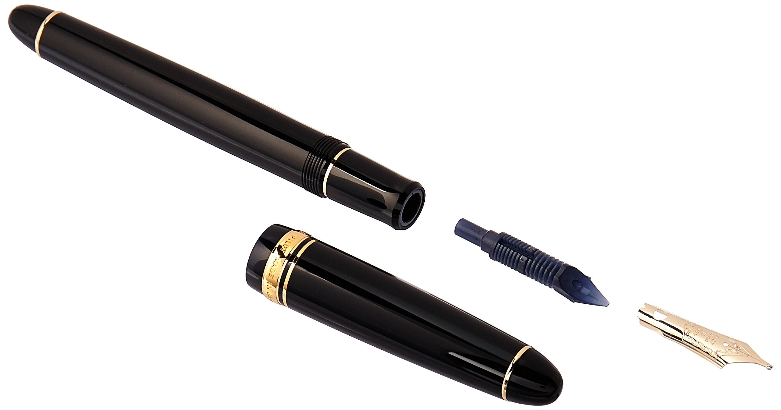Pilot Custom 742 Black Axis Fountain Pen Extra Bold BB - FKK2000RBBB