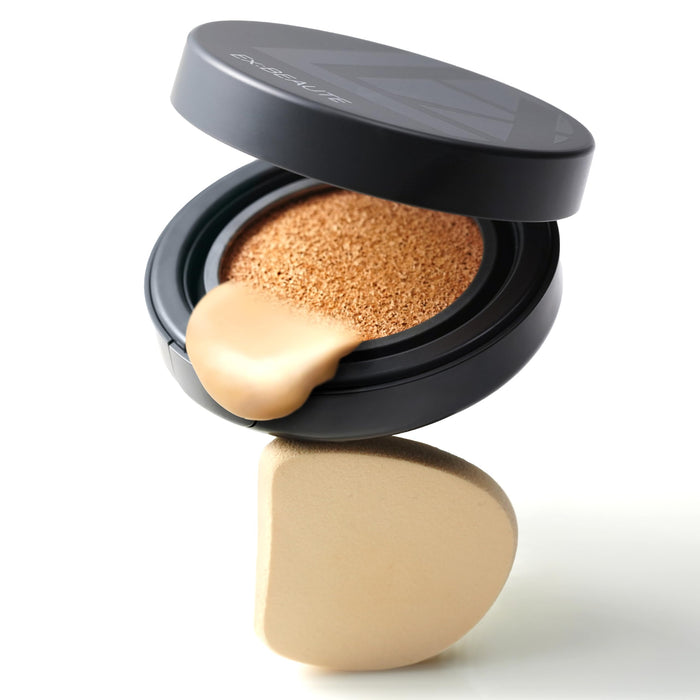 EX:BEAUTE Glossy Skin Cushion SPF50 PA++++ High Coverage Foundation Ocher 03