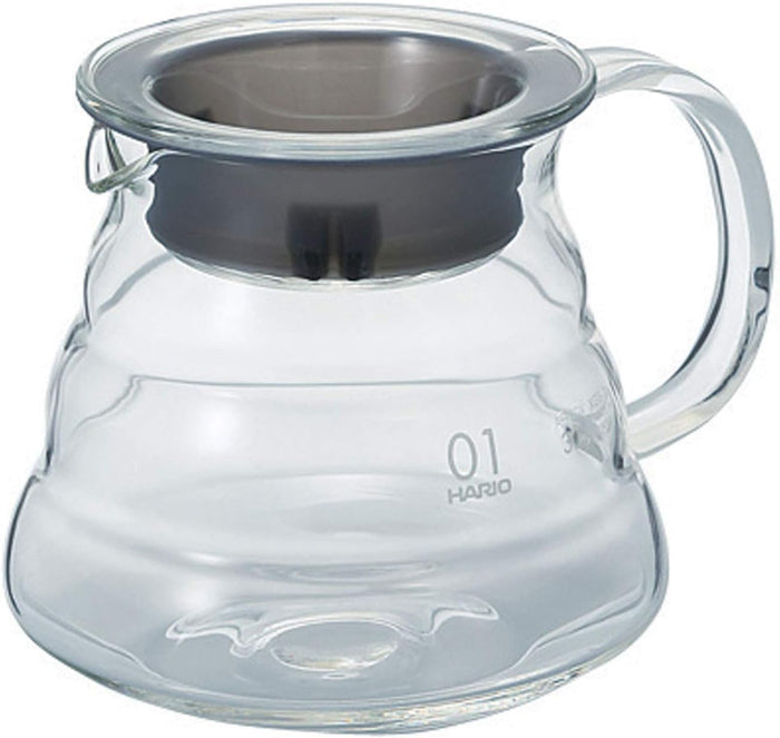 Hario V60 Clear Glass Server 360ml Capacity 1-3 Cups Microwave Safe