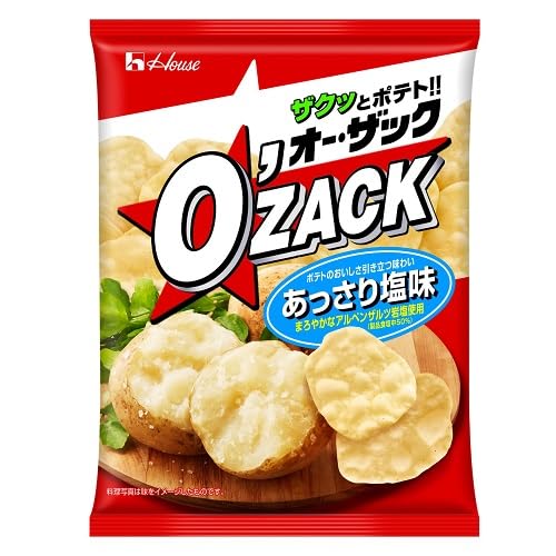 House Foods O'Zack Lightly Salted Seaweed Potato Chips 55G Pack of 3