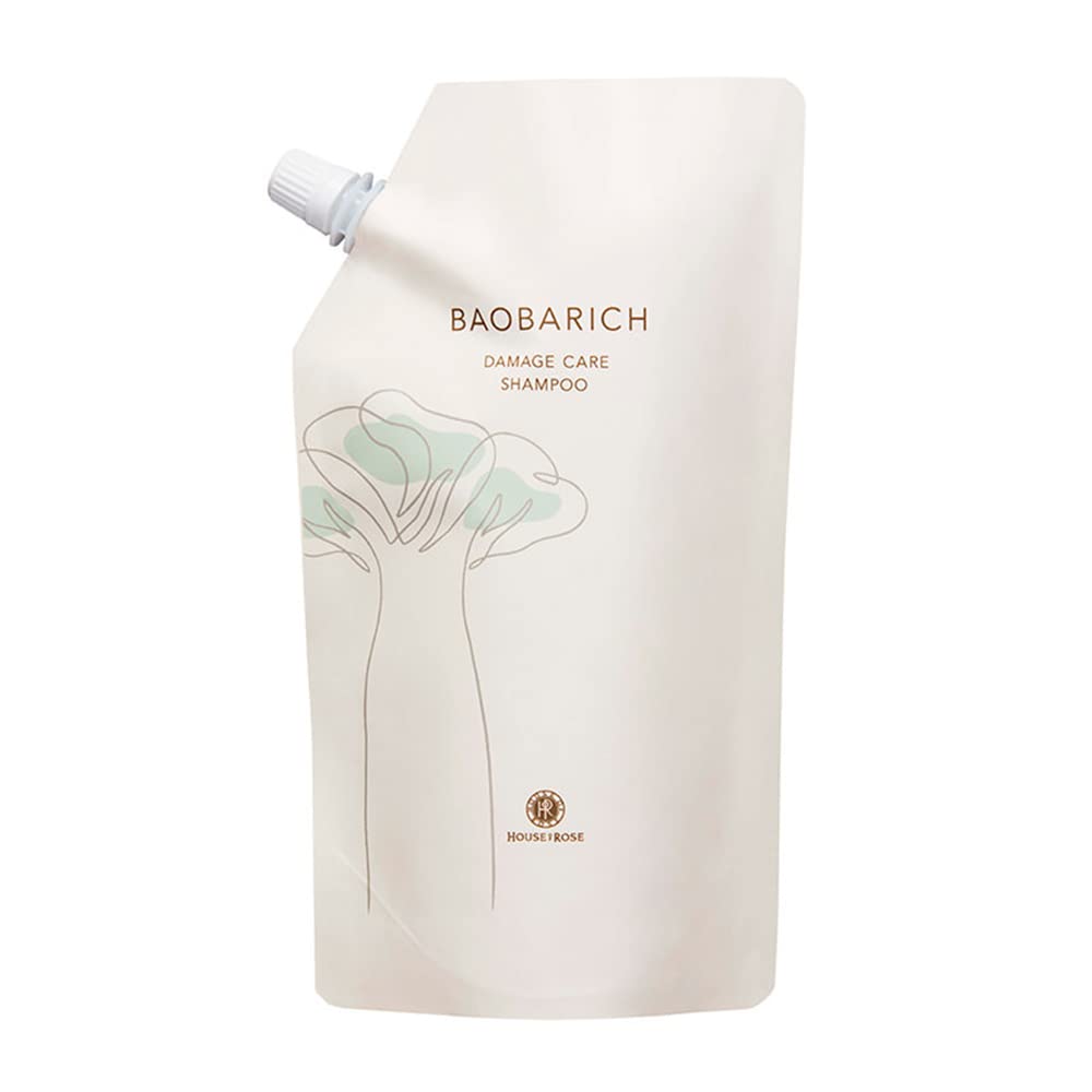 House Of Rose Baoba Rich Damage Care Shampoo 580ml Refill for Damaged Hair