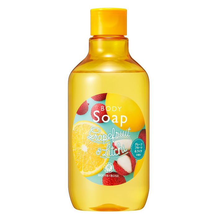 House Of Rose Body Soap Grapefruit Lychee Scent with Moisturizers 300ml
