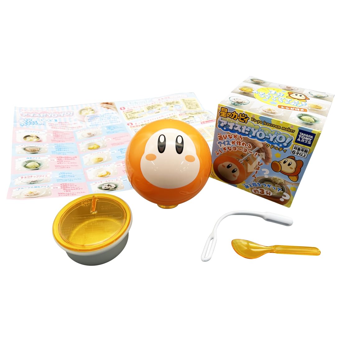 Takaratomy Arts Ice Cream Yo-Yo Waddle Dee Maker with 10 Recipes