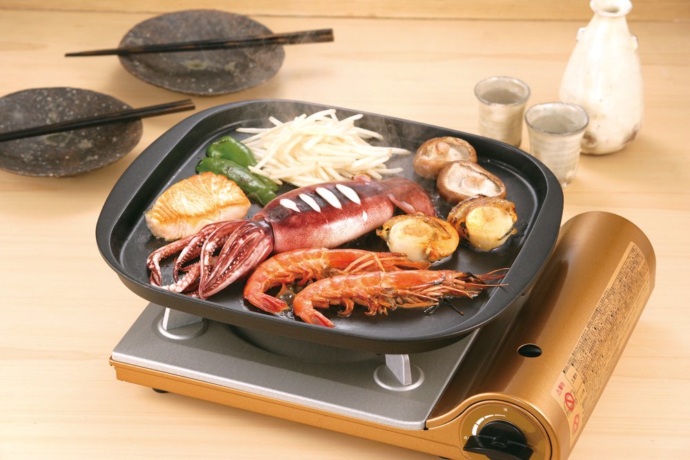 Iwatani Fluorine Coated Teppanyaki Plate Cb-P-Pnaf Non-Stick Griddle