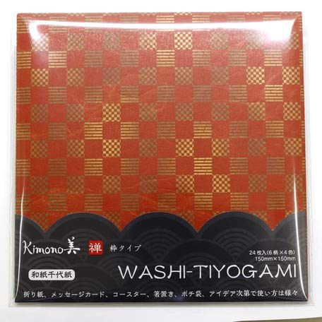 A Shirt Kamiiso Traditional Japanese Pattern Chiyogami Origami Paper 24 Sheets