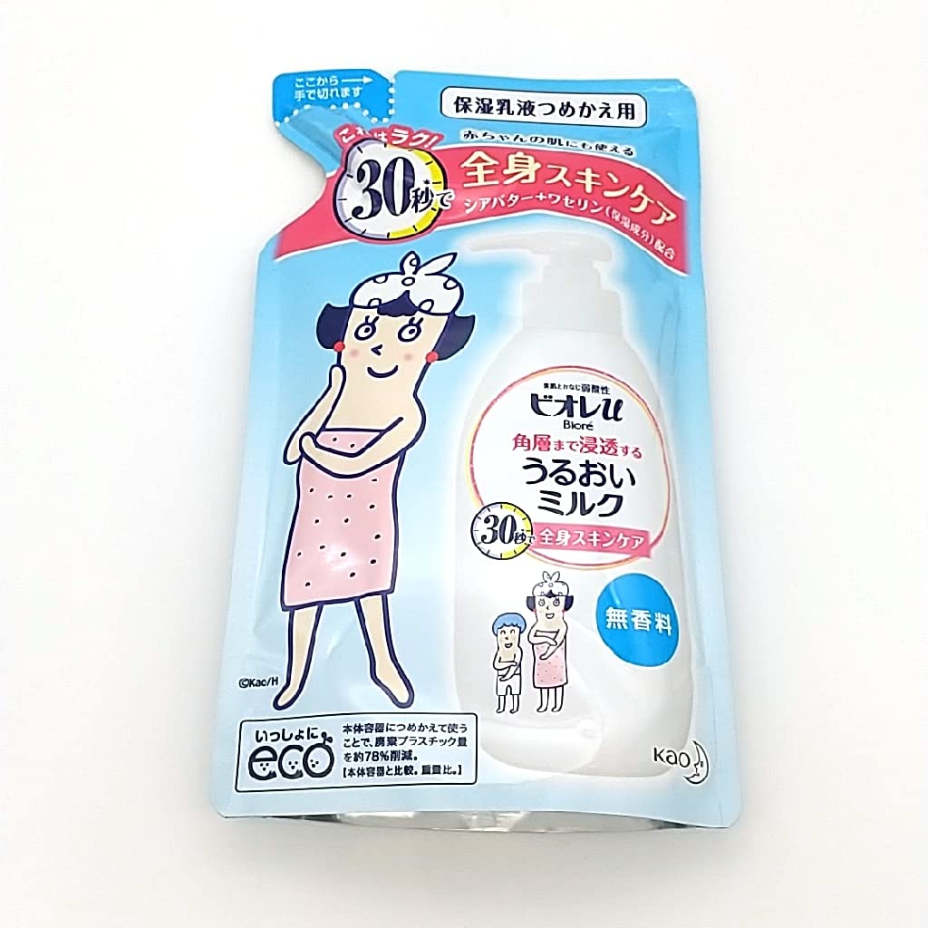 Kao Biore U Moisturizing Milk Unscented 250Ml Hydrating Skincare