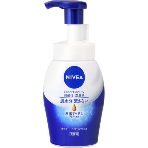 Kao Nivea Cream Care Weak Acid Foam Face Wash Cleans Sebum 150Ml