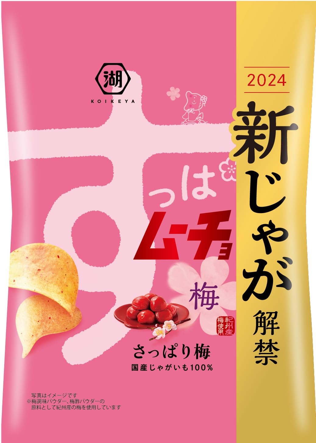 Koikeya Suppamucho Umeboshi Pickled Plum Potato Chips 55g