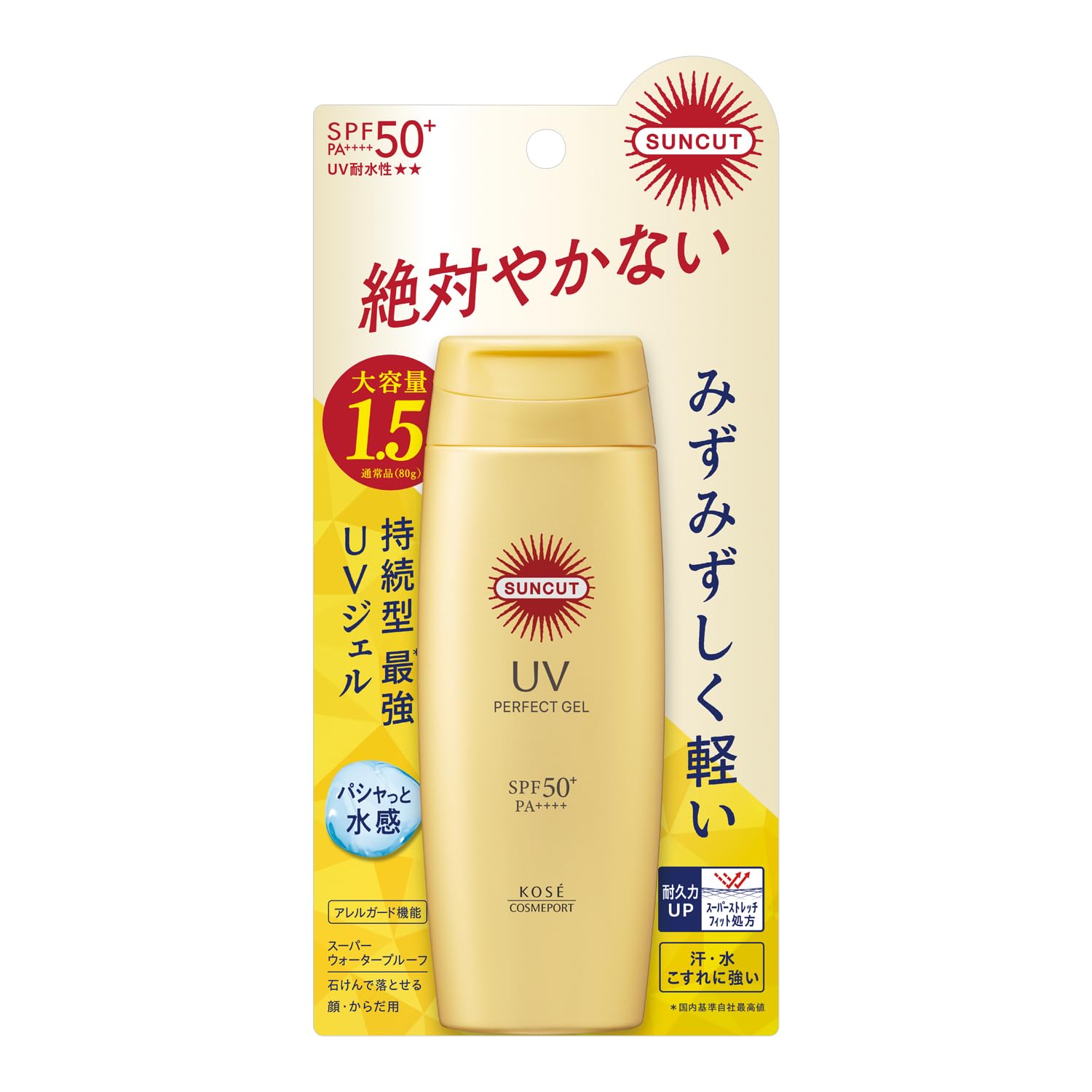 Suncut SPF50+ PA++++ UV Water Resistant 120g Sunscreen by Kose
