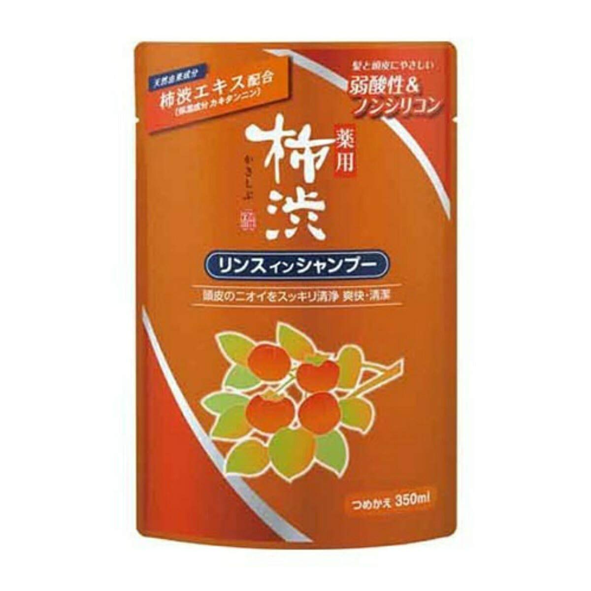 Kumano Oil Medicated Persimmon Shampoo Refill 350Ml Quasi-Drug