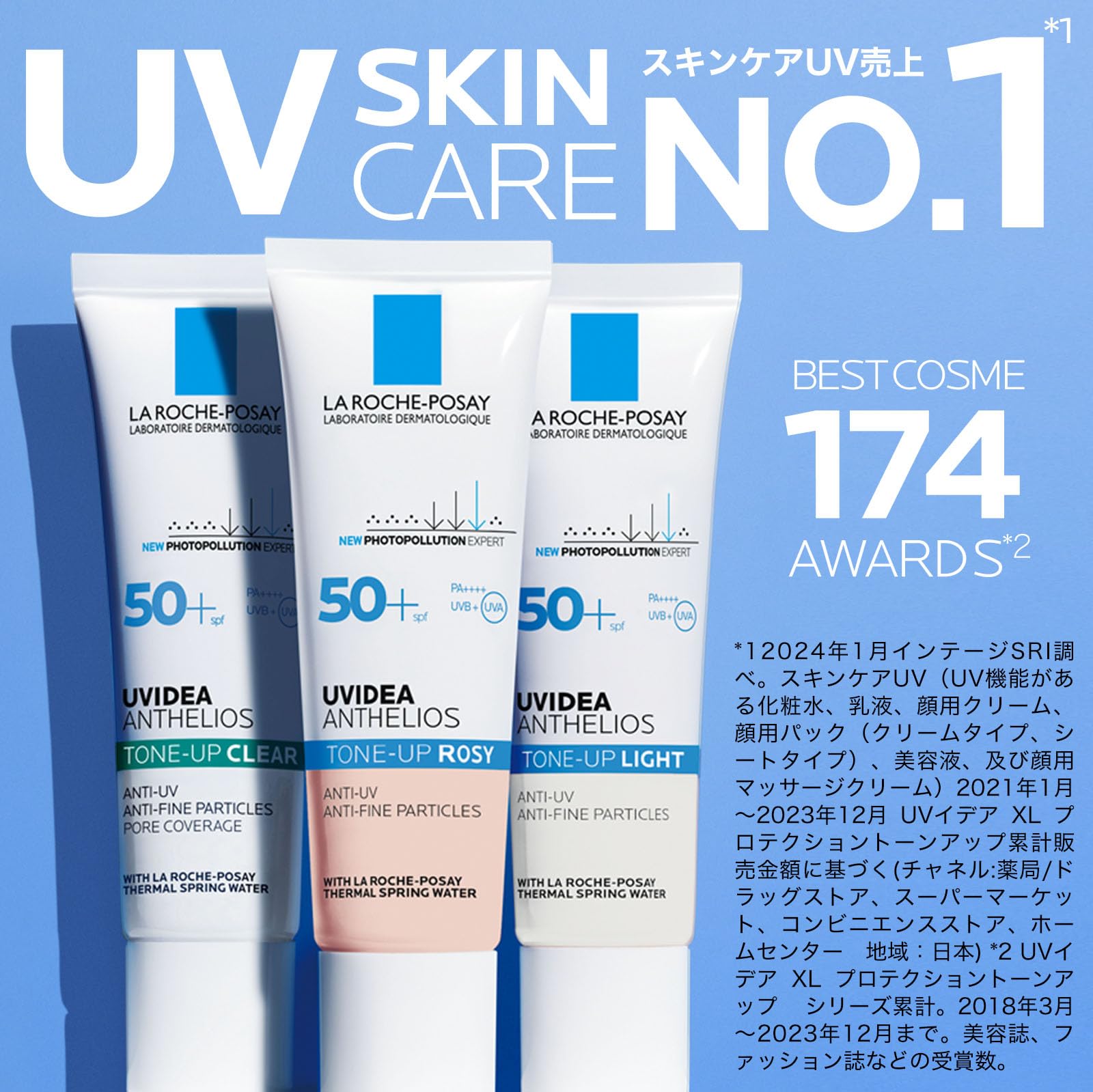 La Roche-Posay UV Idea XL Sunscreen: Sensitive Combo Skin Tone Up Anti-Shine.