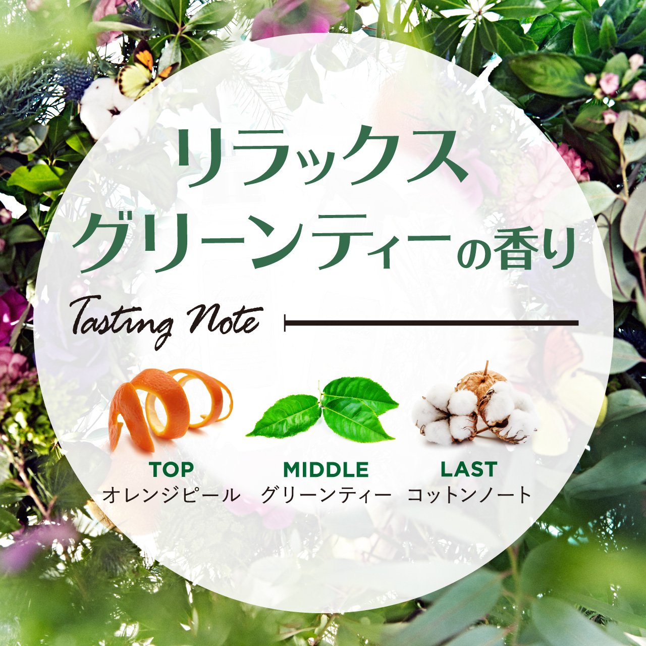 Laundry - Relax Green Tea Fragrance Paper - 1 Sheet Botanical Essence