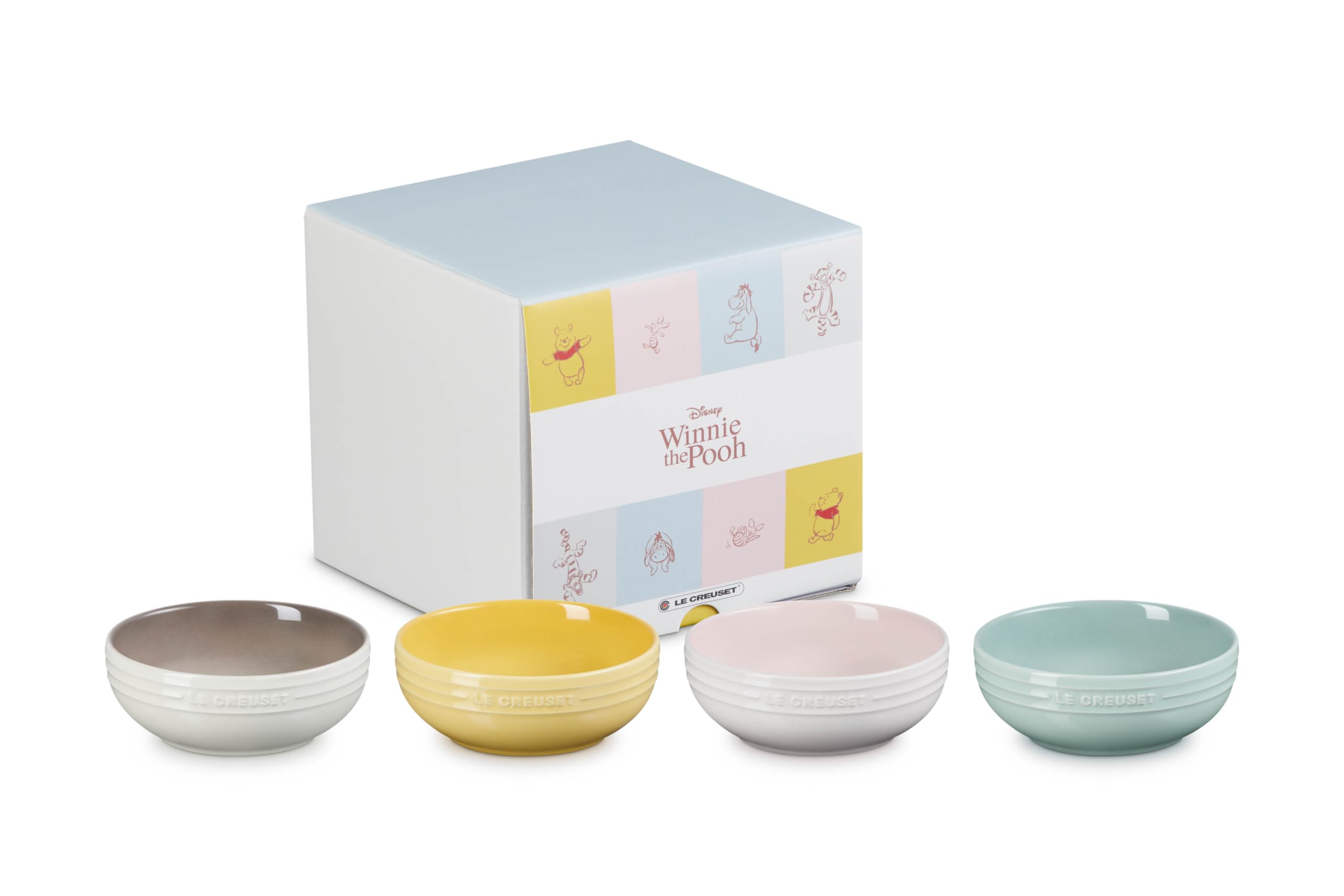 Le Creuset Disney Winnie The Pooh Dish Set 13cm Pack of 4 Official Japan