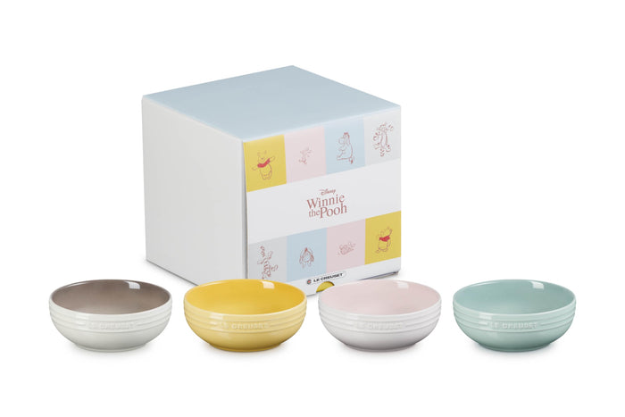 Le Creuset Disney Winnie The Pooh Dish Set 13cm Pack of 4 Official Japan