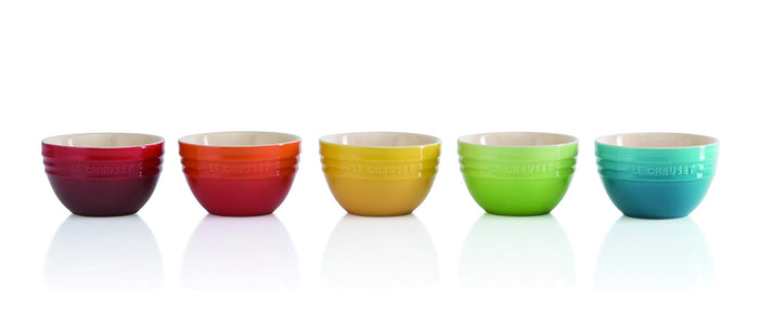 Le Creuset Stoneware Rice Bowl Set 300ml Rainbow Heat and Cold Resistant