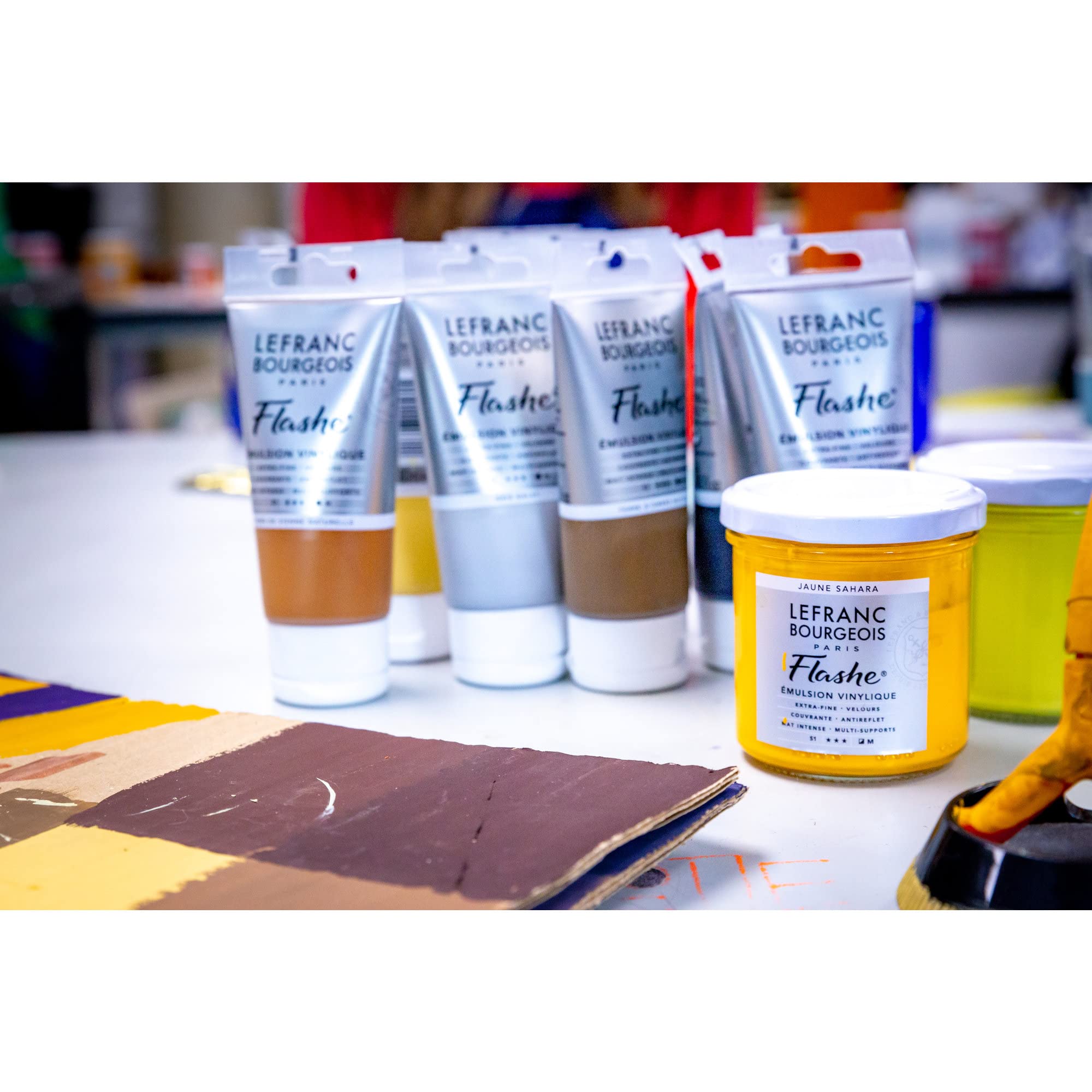 Copic Lefranc Bourgeois Flashe 125Ml Acrylic Vinyl Paint Tube Raw Amber