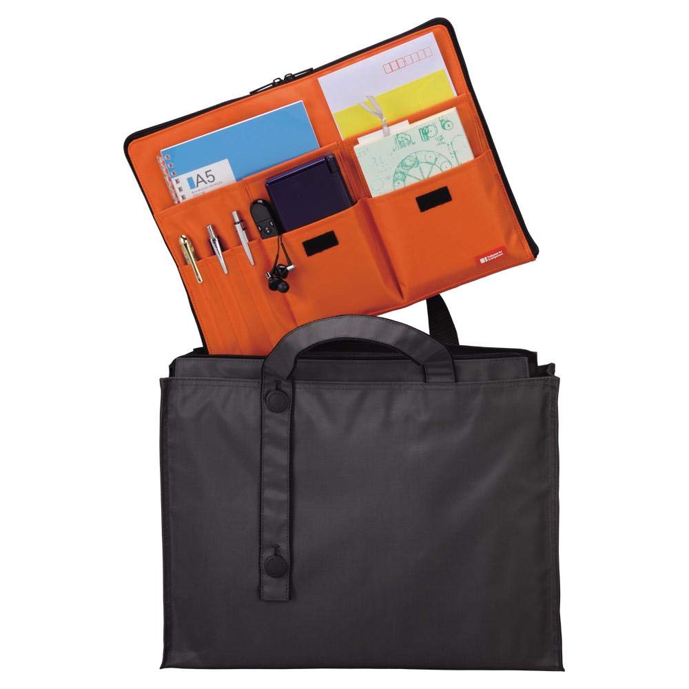 Lihit Lab A7554-9 Brown A4 Inner Bag in Bag Japan Organizer Sleeve