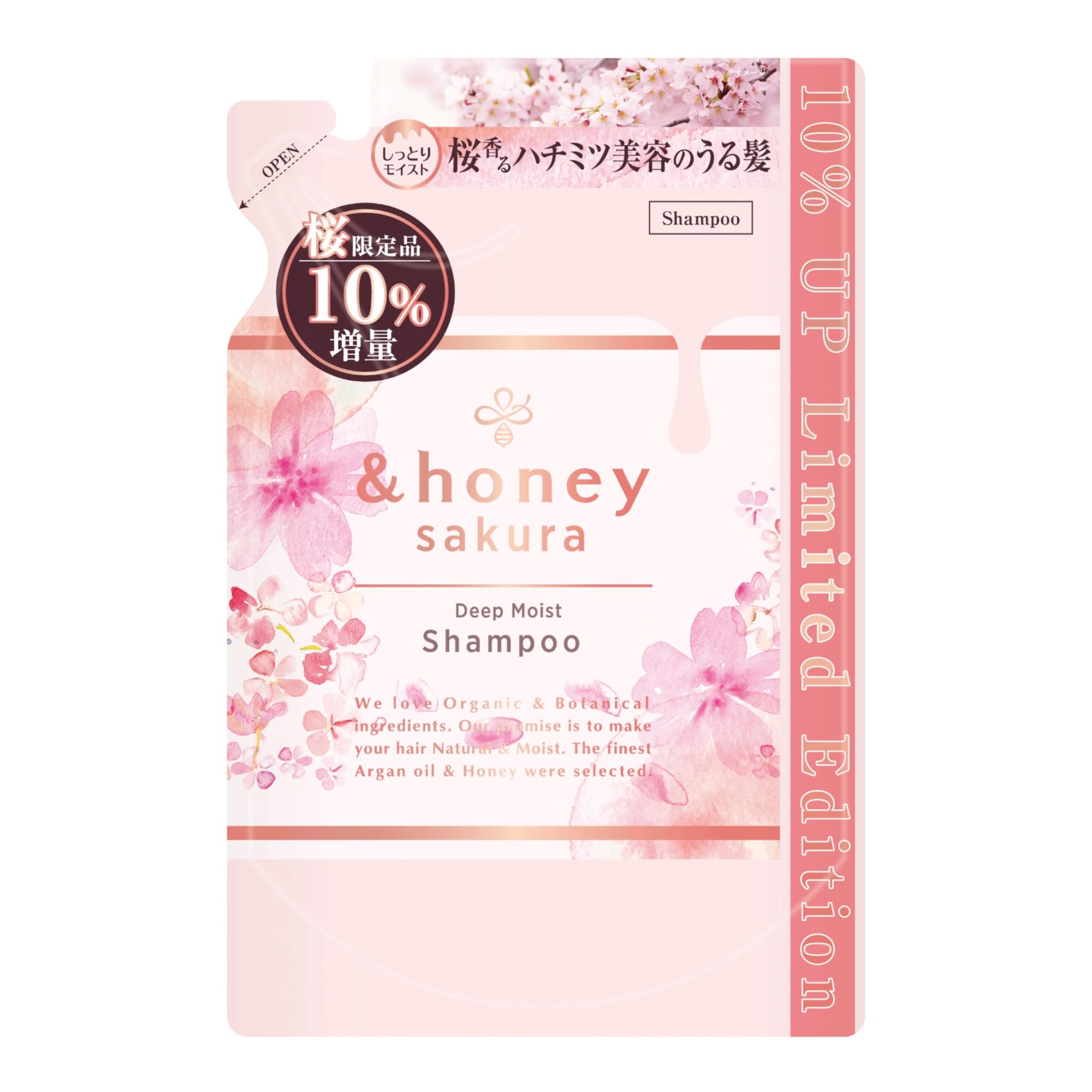 Limited Edition Sakura &Honey Deep Moist Shampoo Refill 385ml 2025 Release
