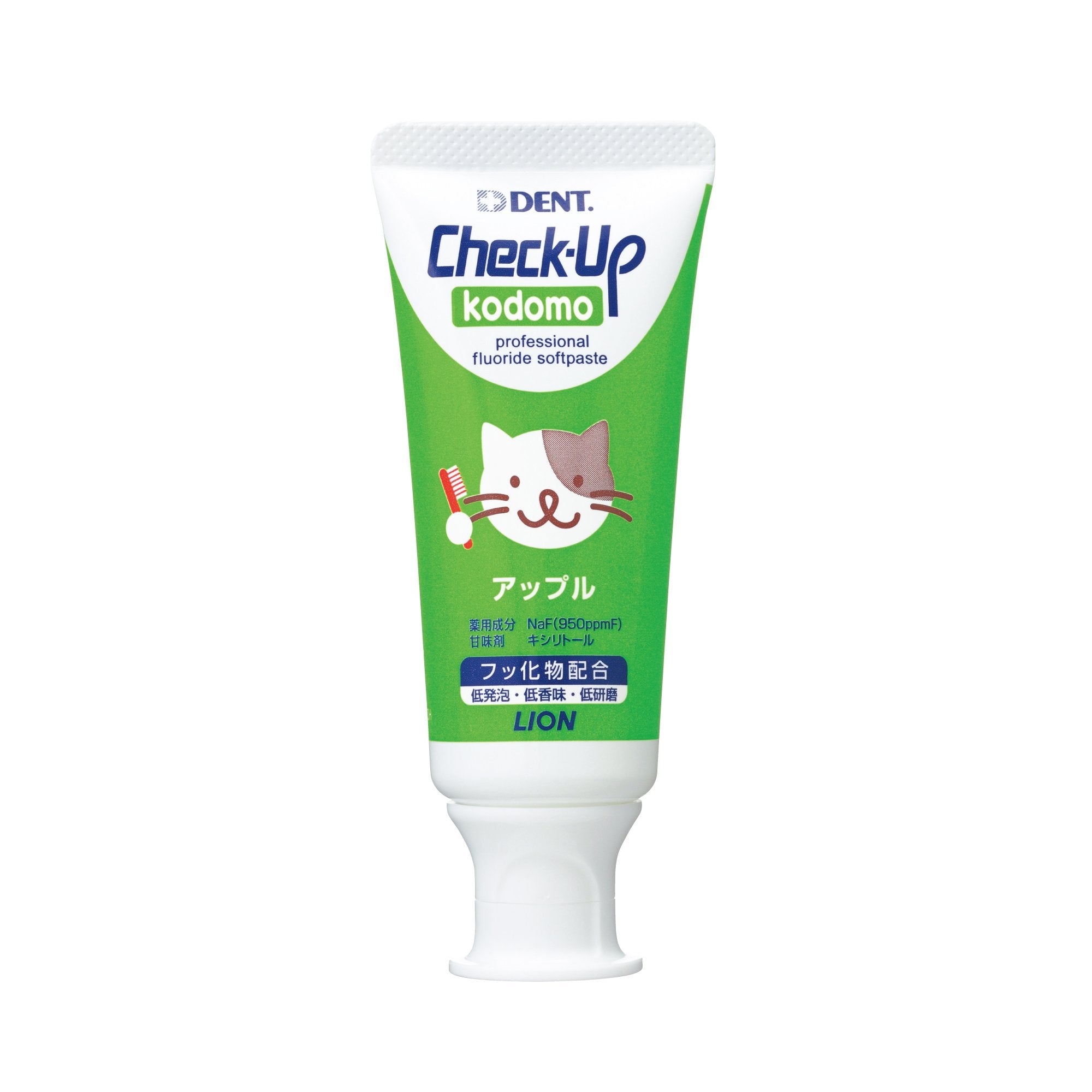 Lion Dental Materials Check Up Kodomo Apple 60G - Gentle Dental Care