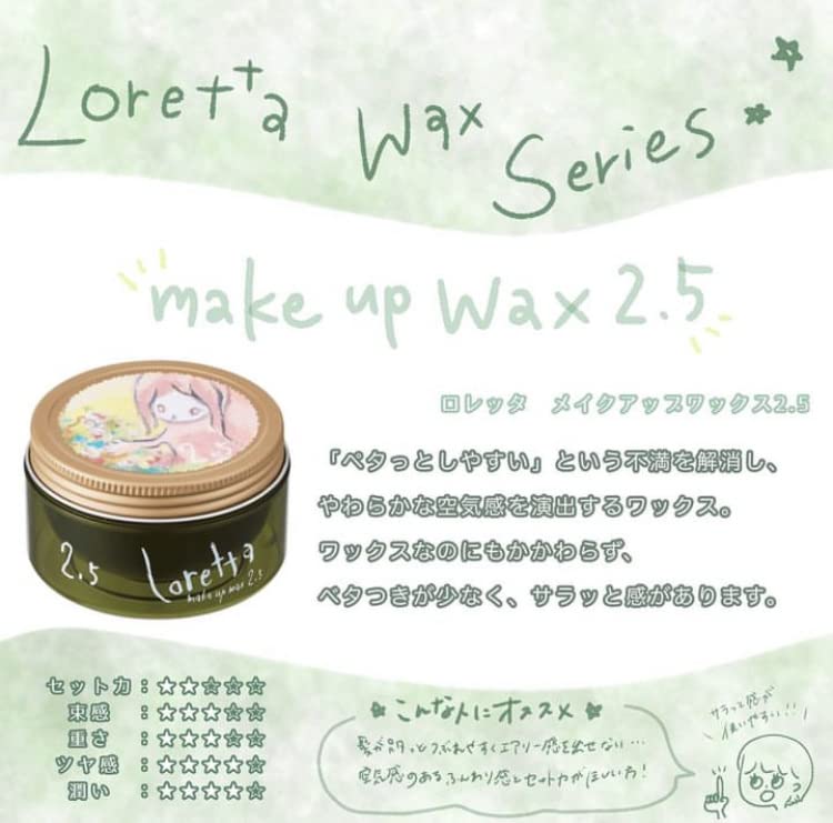 Loretta Make Up Hair Wax 2.5 - 65G for Styling and Hold
