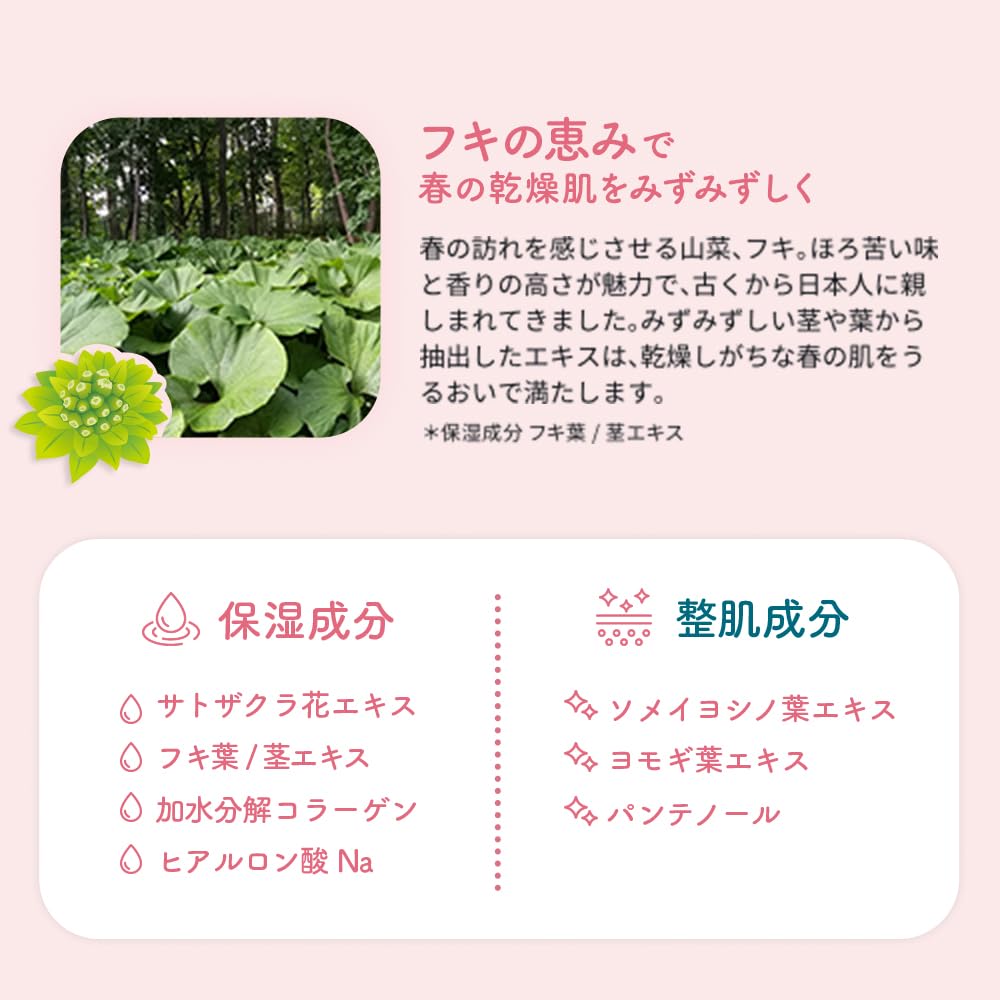 Lululun Premium Sakura Face Mask 7 Sheets x 5 Packs with Sakura Scent