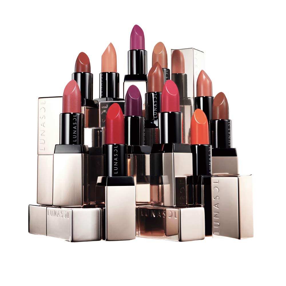 Lunasol Seamless Matte Lipstick 01 Opulent Red 4.2G for Bold Color