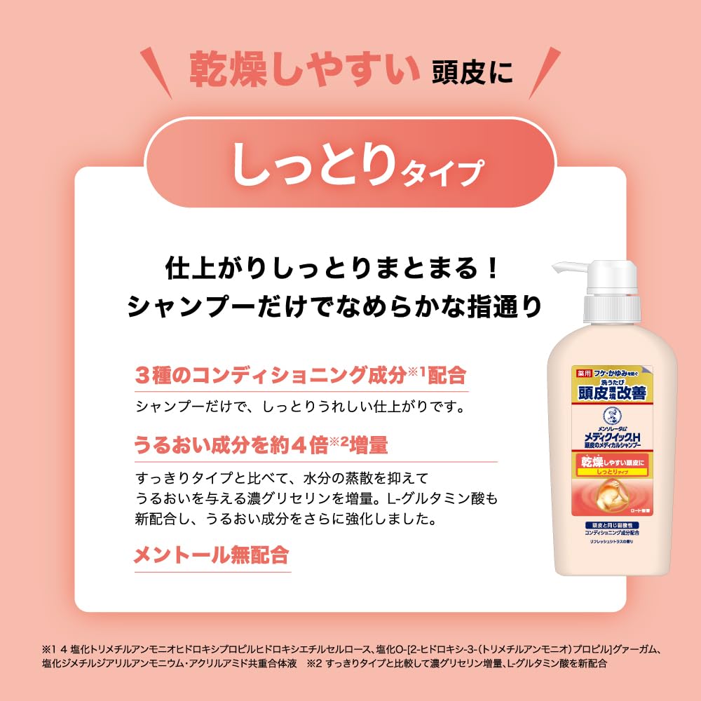 Medic Quick H Scalp Medical Shampoo 200ml | Moisturizing Antibacterial Care