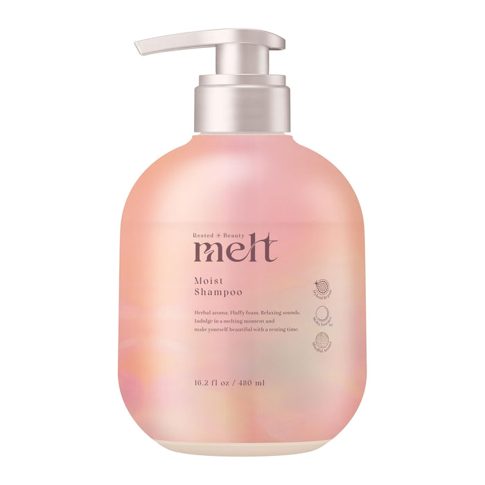 Melt Moist Shampoo Pump 480ml Restores Beauty and Shine